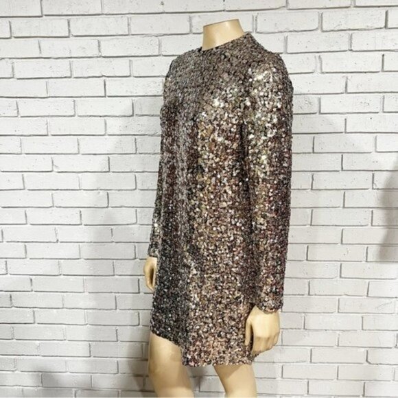 Banana Republic Alina Sequin Mini Dress - Size Medium - Picture 7 of 11